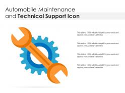 Automobile maintenance and technical support icon