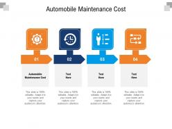 Automobile maintenance cost ppt powerpoint presentation gallery grid cpb