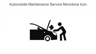 Automobile Maintenance Service Monotone Icon In Powerpoint Pptx Png And Editable Eps Format