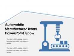 Automobile manufacturer icons powerpoint show