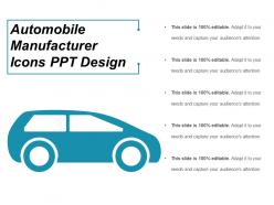Automobile manufacturer icons ppt design