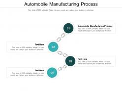 Automobile manufacturing process ppt powerpoint presentation portfolio samples cpb