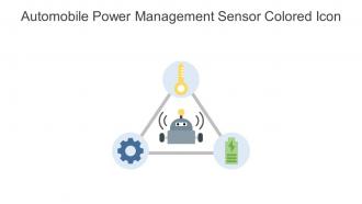 Automobile Power Management Sensor Colored Icon In Powerpoint Pptx Png And Editable Eps Format
