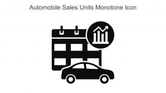 Automobile Sales Units Monotone Icon In Powerpoint Pptx Png And Editable Eps Format
