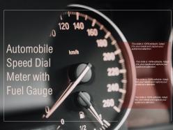 Automobile Speed Dial Meter With Fuel Gauge