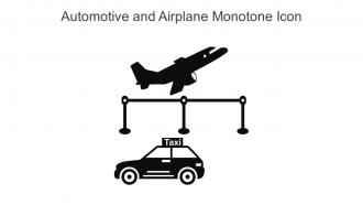 Automotive And Airplane Monotone Icon In Powerpoint Pptx Png And Editable Eps Format
