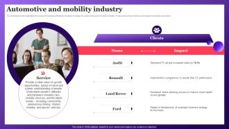 Automotive And Mobility Industry Data Insights Company Profile CP SS V