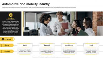 Automotive And Mobility Industry Kantar Company Profile Ppt Slides Infographic Template
