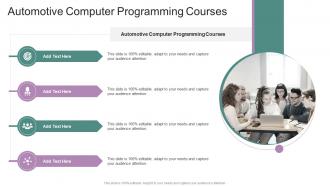 Automotive Computer Programming Courses In Powerpoint And Google Slides Cpb