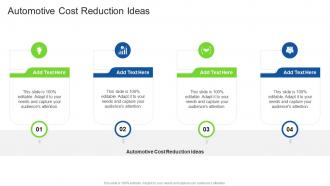 Automotive Cost Reduction Ideas In Powerpoint And Google Slides Cpb