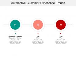 Automotive customer experience trends ppt powerpoint presentation infographics design templates cpb