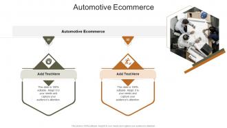 Automotive Ecommerce In Powerpoint And Google Slides Cpb