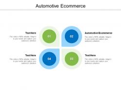 Automotive ecommerce ppt powerpoint presentation layouts skills cpb