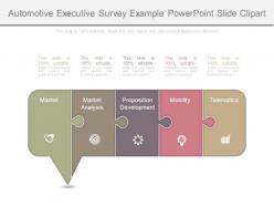 Automotive executive survey example powerpoint slide clipart