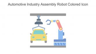 Automotive Industry Assembly Robot Colored Icon In Powerpoint Pptx Png And Editable Eps Format