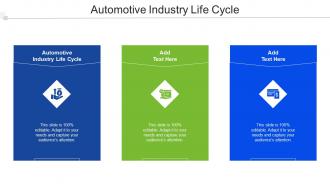 Automotive Industry Life Cycle Ppt Powerpoint Presentation Examples Cpb