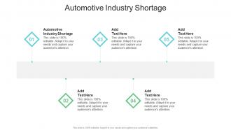 Automotive Industry Shortage In Powerpoint And Google Slides Cpb