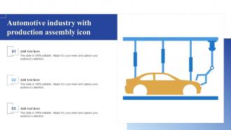 Automotive Industry With Production Assembly Icon