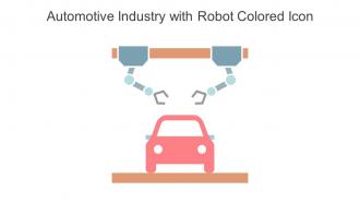 Automotive Industry With Robot Colored Icon In Powerpoint Pptx Png And Editable Eps Format
