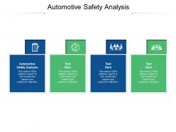Automotive safety analysis ppt powerpoint presentation slides format ideas cpb