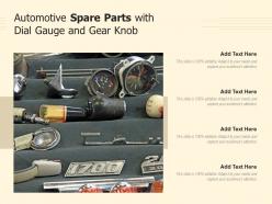 Automotive spare parts with dial gauge and gear knob
