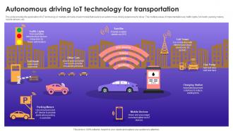 Autonomous Driving Iot Technology For Transportation
