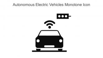 Autonomous Electric Vehicles Monotone Icon In Powerpoint Pptx Png And Editable Eps Format