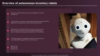 Autonomous Mobile Robots Architecture Overview Of Autonomous Inventory Robots