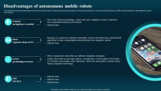 Autonomous Mobile Robots Types Disadvantages Of Autonomous Mobile Robots