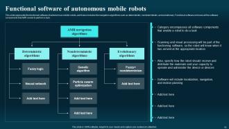 Autonomous Mobile Robots Types Powerpoint Presentation Slides Idea Best