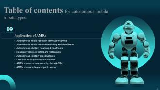 Autonomous Mobile Robots Types Powerpoint Presentation Slides Graphical Best