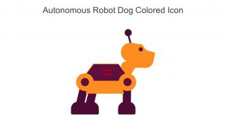 Autonomous Robot Dog Colored Icon In Powerpoint Pptx Png And Editable Eps Format