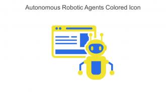 Autonomous Robotic Agents Colored Icon In Powerpoint Pptx Png And Editable Eps Format