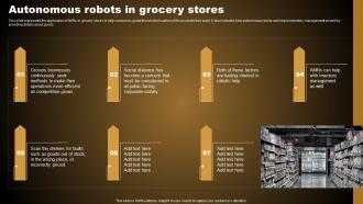 Autonomous Robots In Grocery Stores Types Of Autonomous Robotic System