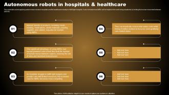 Autonomous Robots In Hospitals And Healthcare Types Of Autonomous Robotic System