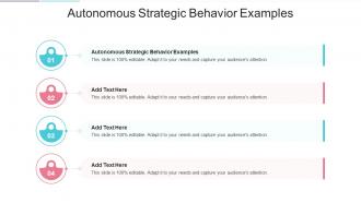 Autonomous Strategic Behavior Examples In Powerpoint And Google Slides Cpb