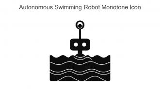 Autonomous Swimming Robot Monotone Icon In Powerpoint Pptx Png And Editable Eps Format