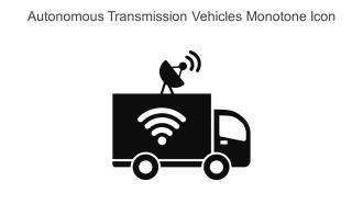 Autonomous Transmission Vehicles Monotone Icon In Powerpoint Pptx Png And Editable Eps Format