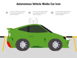 Autonomous vehicle media car icon