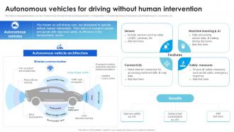 Autonomous Vehicles For Driving Technological Advancements Boosting Innovation TC SS