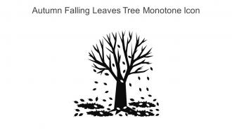 Autumn Falling Leaves Tree Monotone Icon In Powerpoint Pptx Png And Editable Eps Format