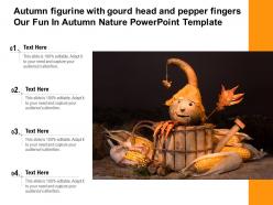 Autumn figurine with gourd head and pepper fingers our fun in autumn nature template
