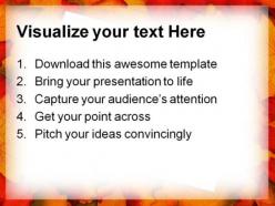 Autumn leaves card nature powerpoint backgrounds and templates 0111