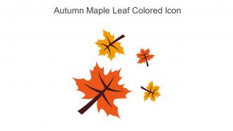 Autumn Maple Leaf Colored Icon In Powerpoint Pptx Png And Editable Eps Format