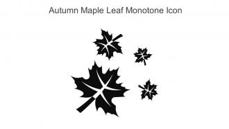 Autumn Maple Leaf Monotone Icon In Powerpoint Pptx Png And Editable Eps Format