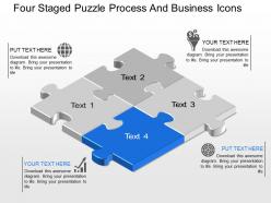 27967264 style puzzles matrix 4 piece powerpoint presentation diagram infographic slide