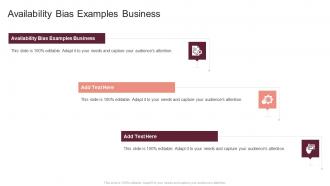 Availability Bias Examples Business In Powerpoint And Google Slides Cpb