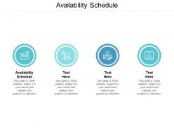 Availability schedule ppt powerpoint presentation professional example cpb