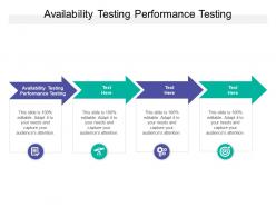Availability testing performance testing ppt powerpoint presentation gallery cpb