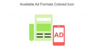Available Ad Formats Colored Icon In Powerpoint Pptx Png And Editable Eps Format